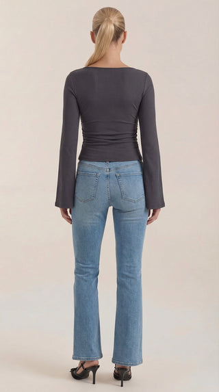 Larga Manga Blusa Leona