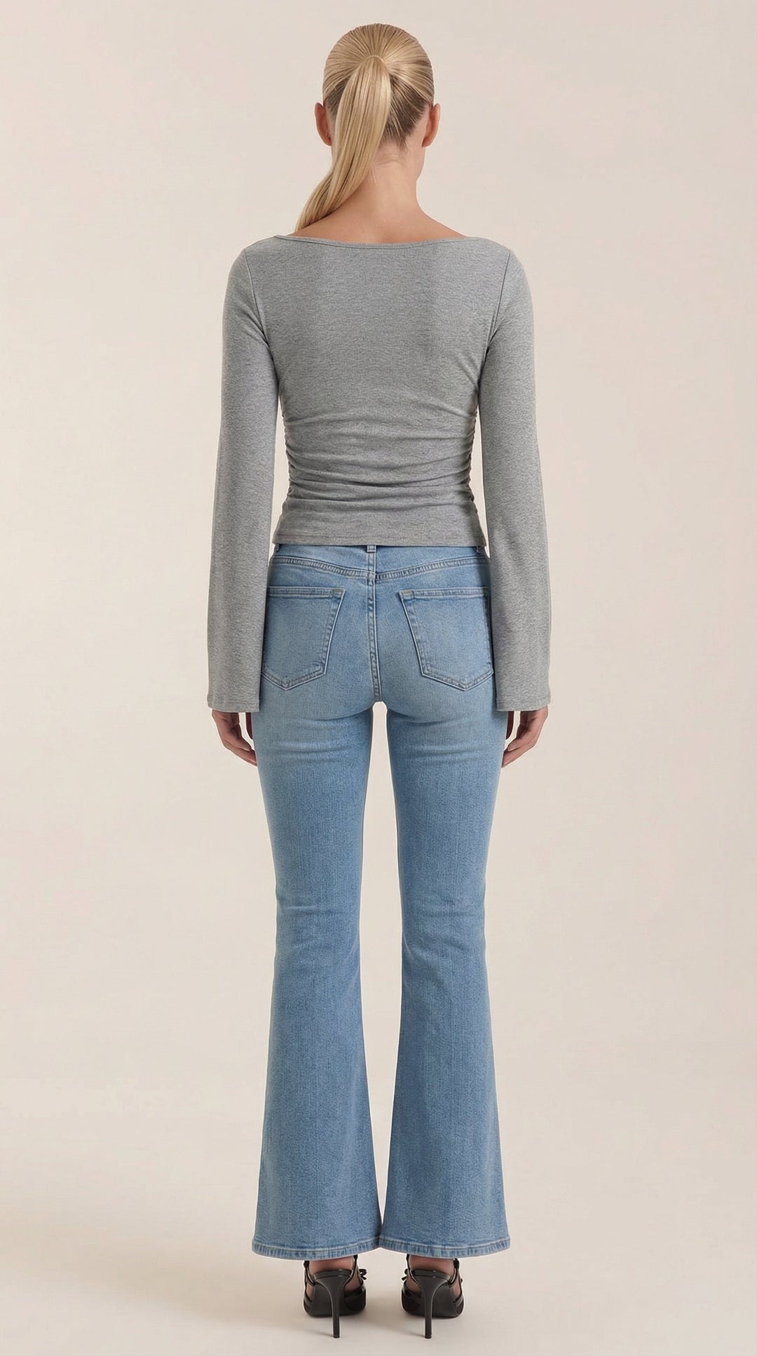 Larga Manga Blusa Leona