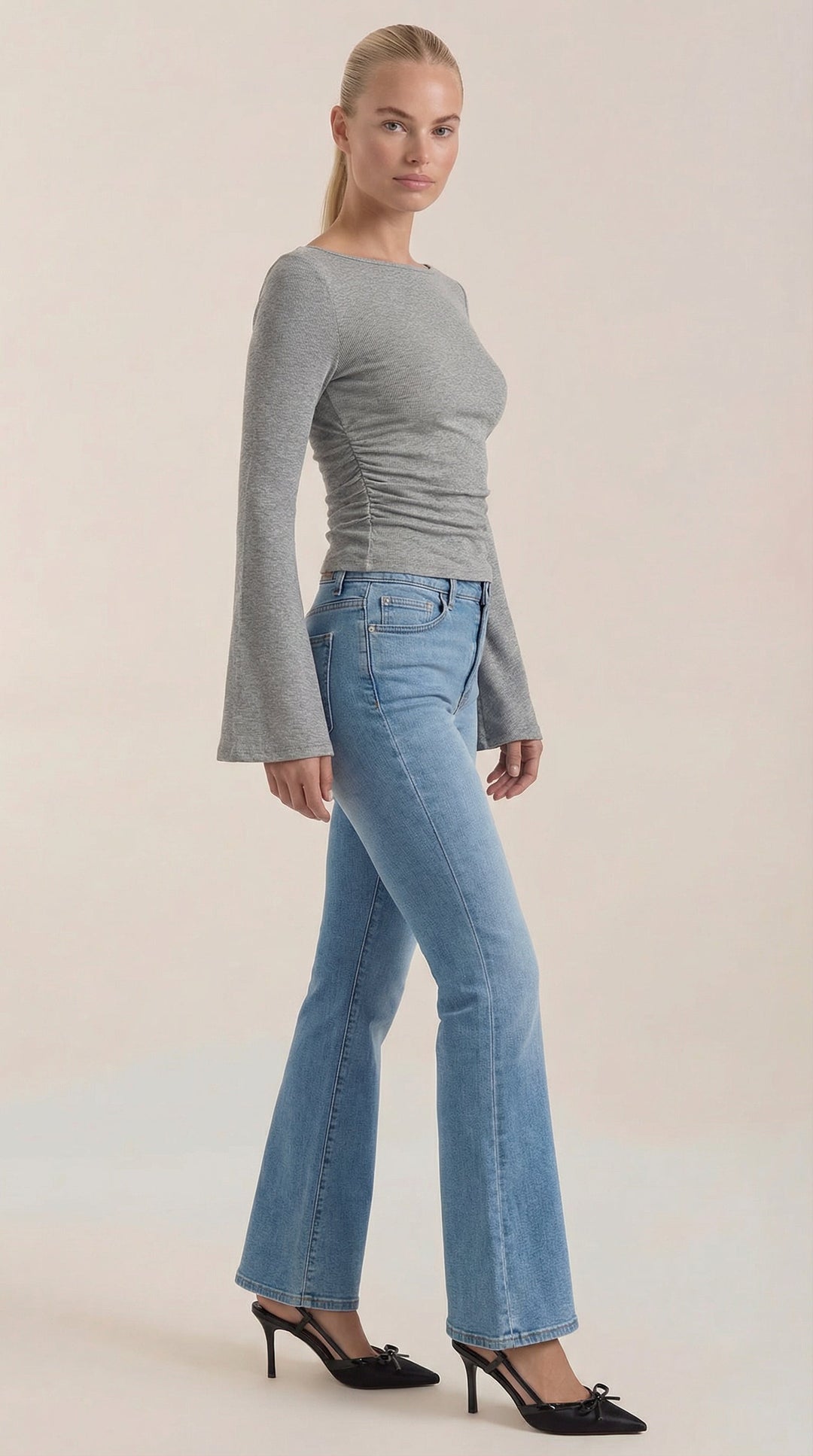 Larga Manga Blusa Leona