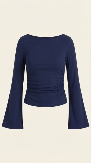 Larga Manga Blusa Leona