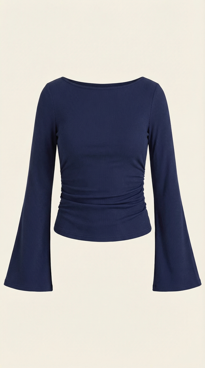 Larga Manga Blusa Leona