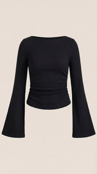 Larga Manga Blusa Leona