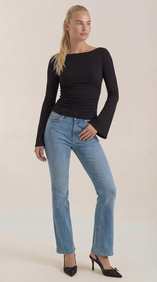 Larga Manga Blusa Leona