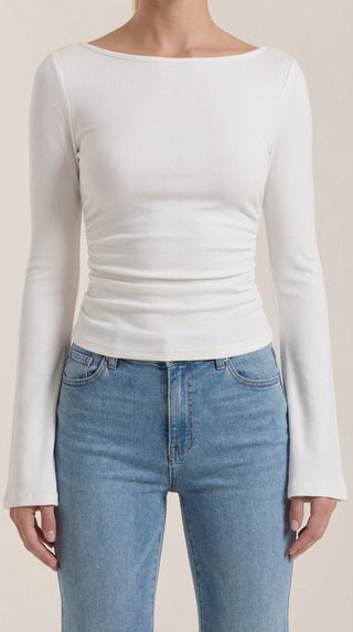 Larga Manga Blusa Leona