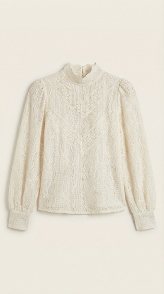 Blusa Estructurada de Manga Larga Loretta