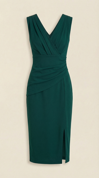 Vestido Midi Lydia con escote en forma de V