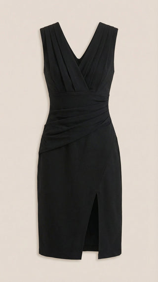 Vestido Midi Lydia con escote en forma de V