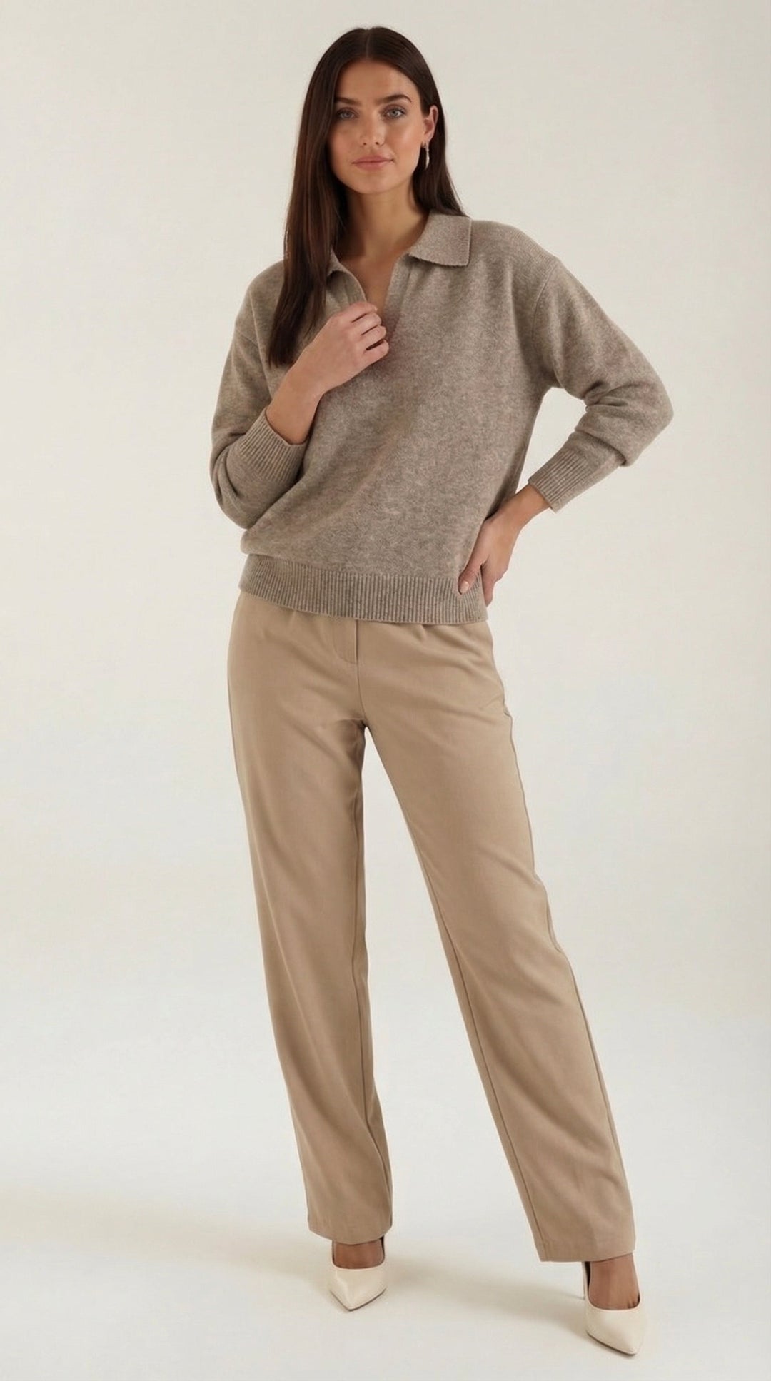 Polo Casual 'Margaret' con Escote en V