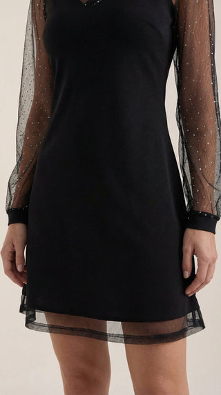 Vestido Corto Margarita con Mangas