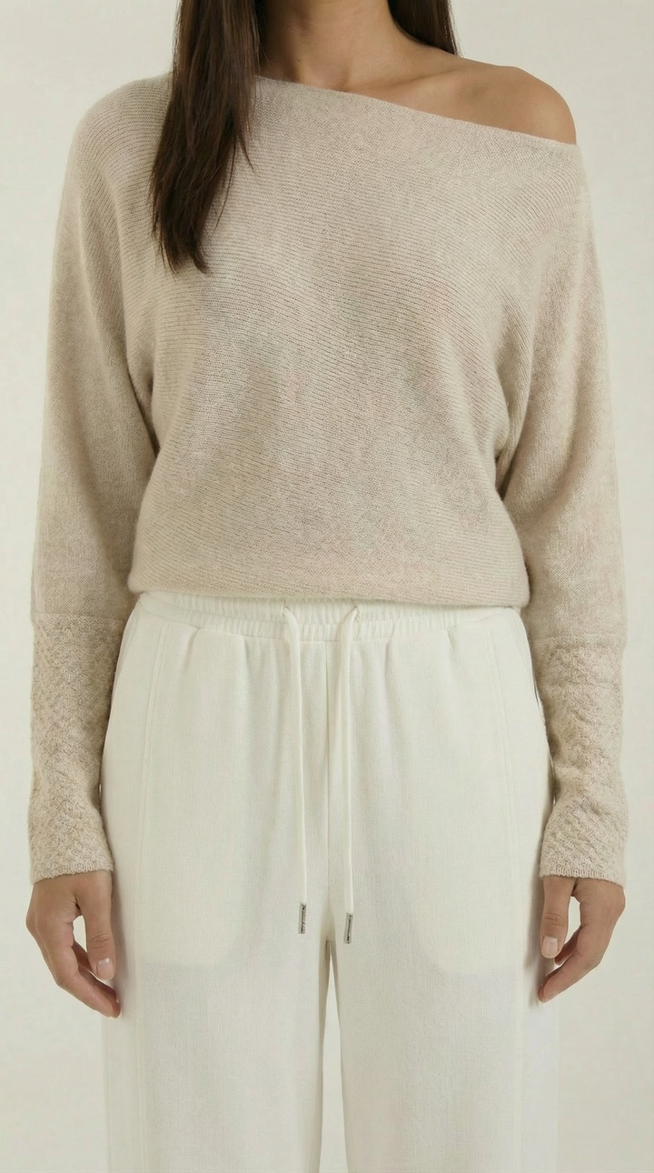 Suéter Mildred de Punto Off-Shoulder