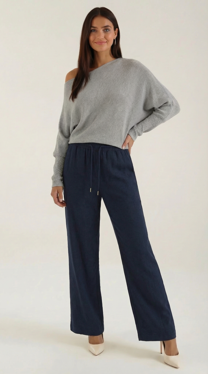 Suéter Mildred de Punto Off-Shoulder