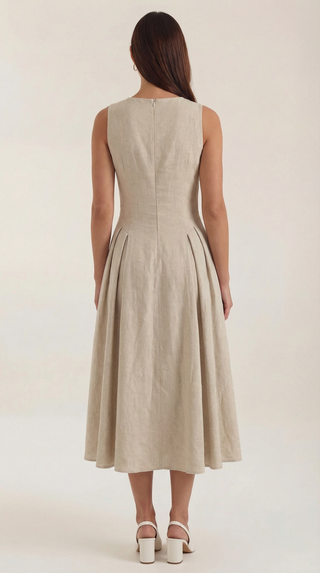 Vestido Midi Nancy con Detalle Cut-out