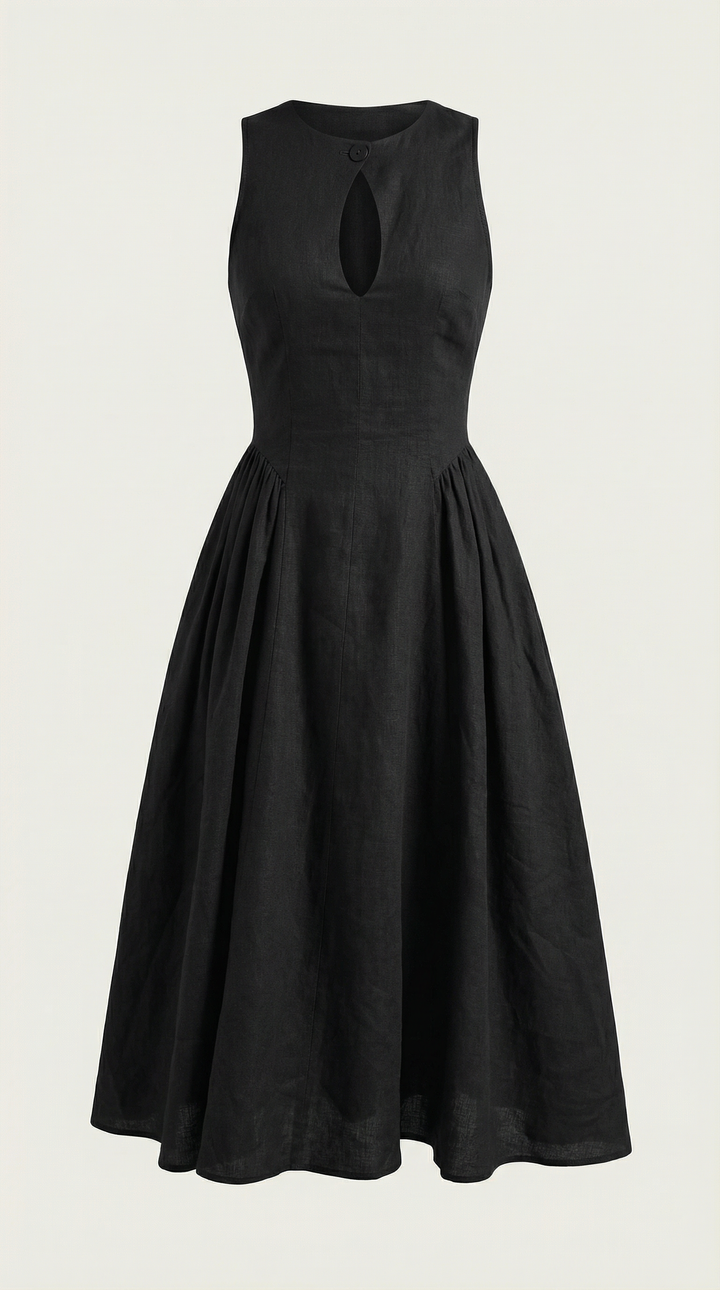 Vestido Midi Nancy con Detalle Cut-out