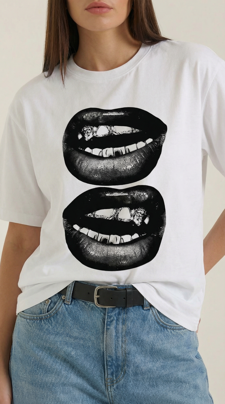 Camiseta Oversize 'Natalia' con Diseño Gráfico