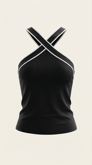 Top Halter Nia con Diseño entrelazado