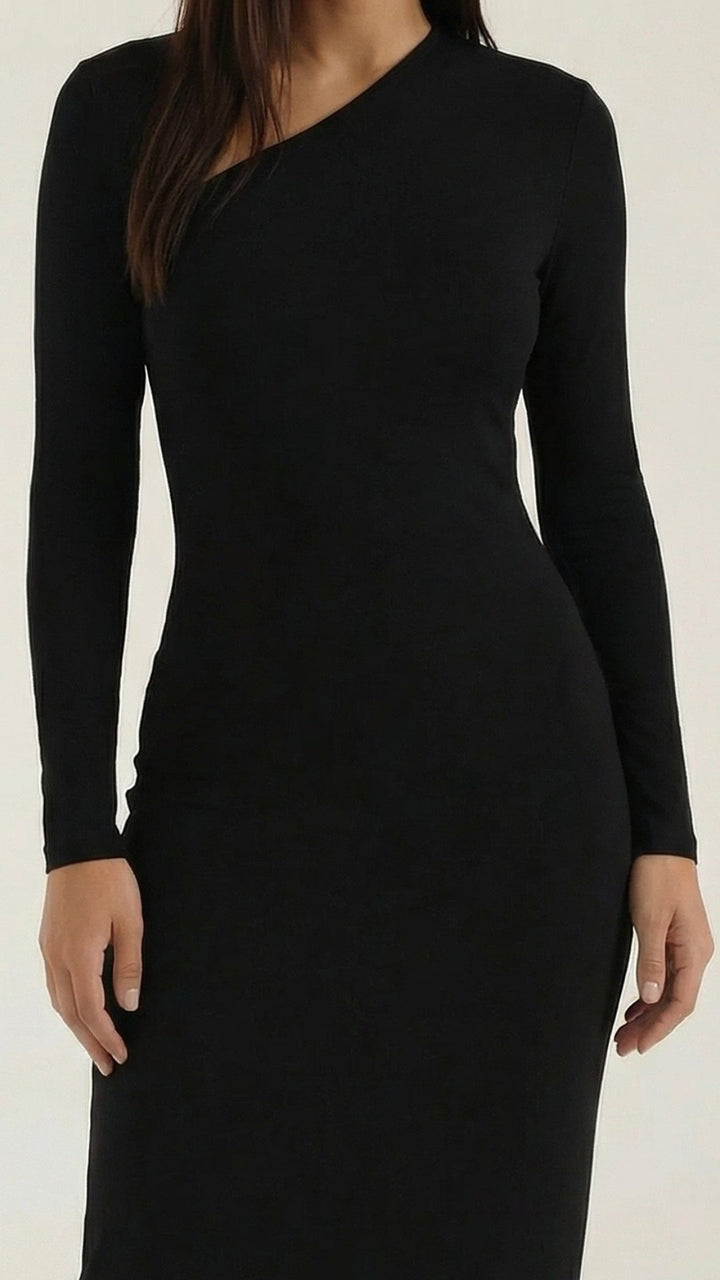 Roberta Langarm Bodycon Maxikleid