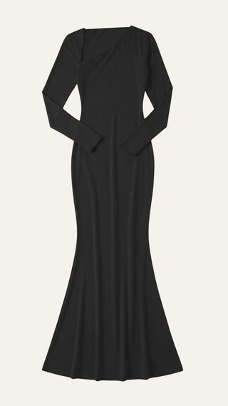 Roberta Langarm Bodycon Maxikleid