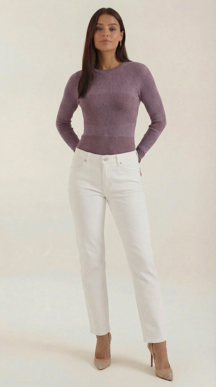Blusa de Manga Larga Rizada Samantha