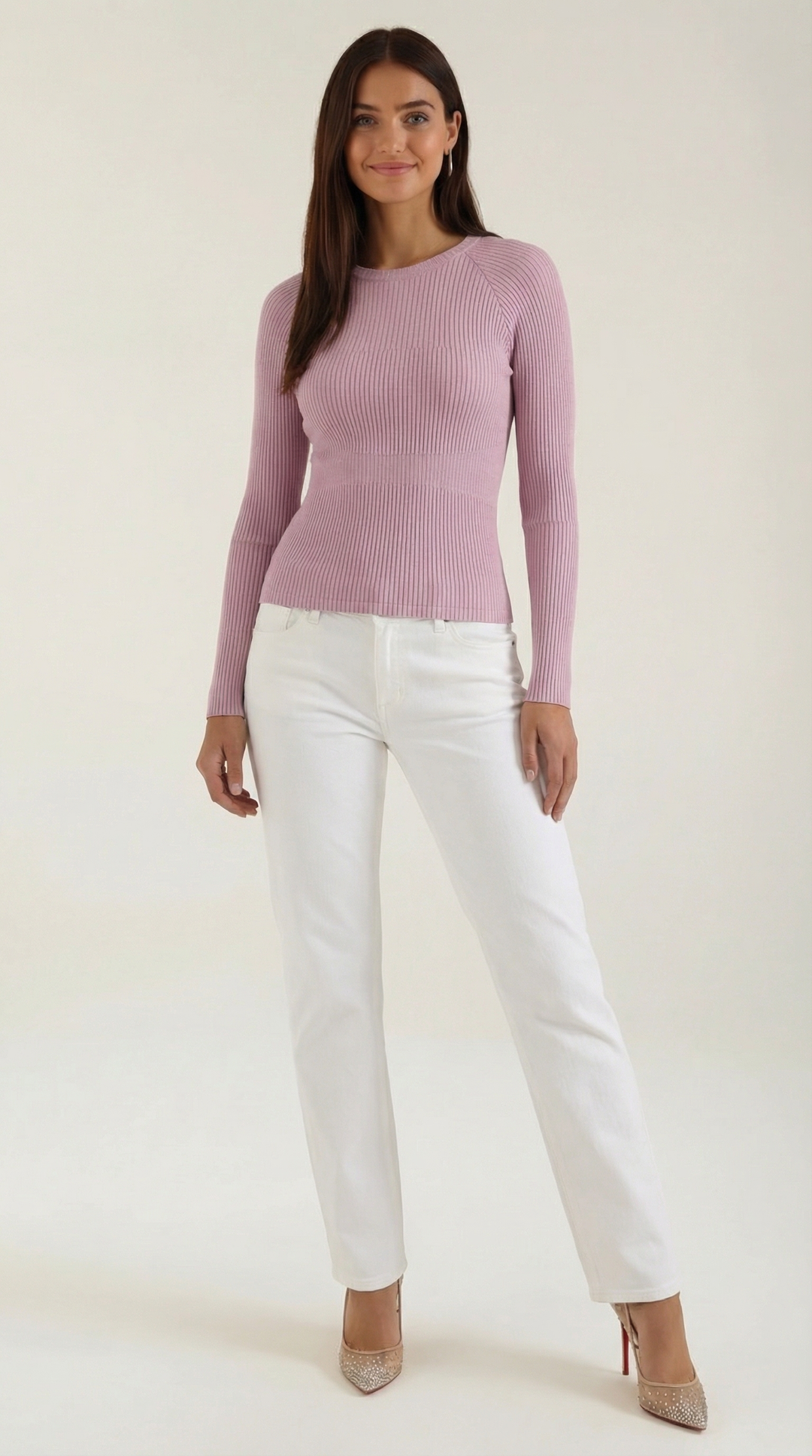 Blusa de Manga Larga Rizada Samantha