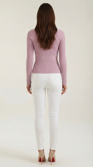 Blusa de Manga Larga Rizada Samantha