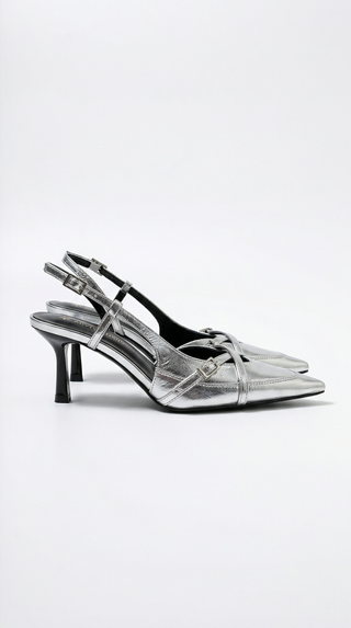 Zapatos de tacón Samantha con tira trasera y hebilla