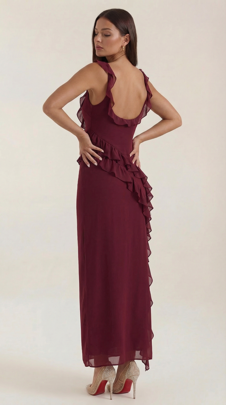 Maxi Vestido con Volantes Susan