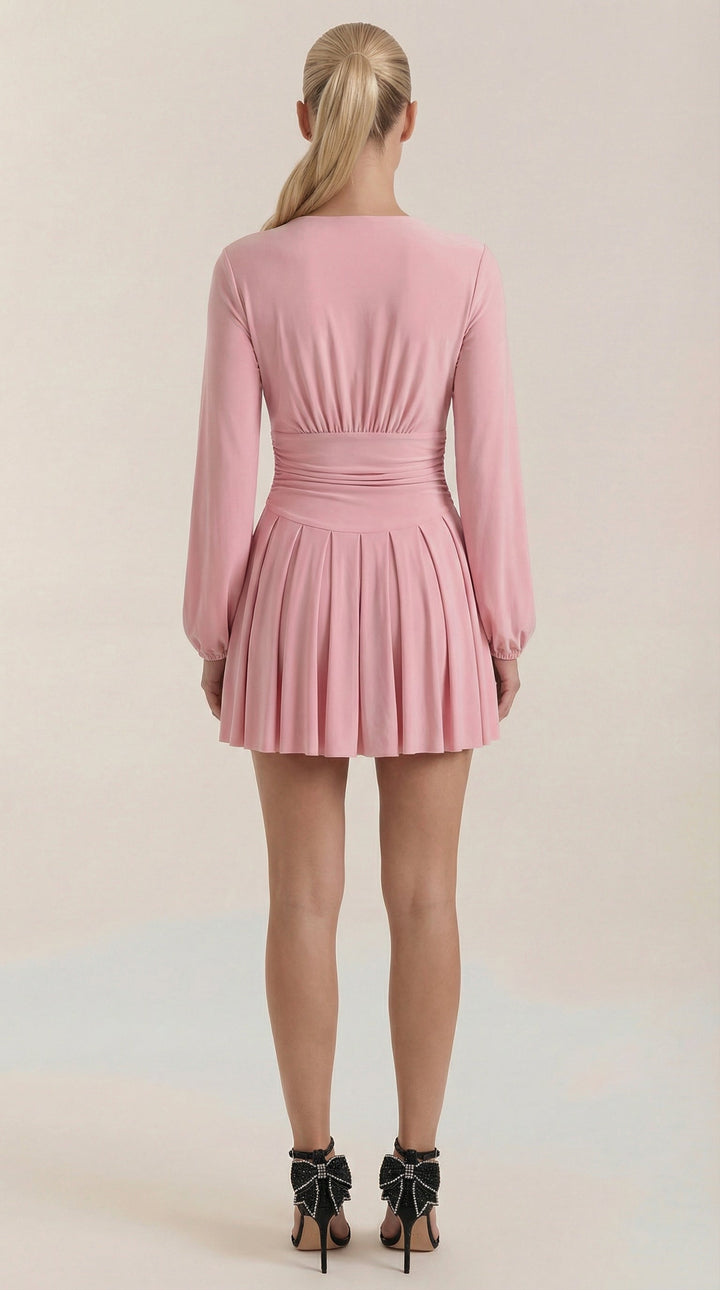 Mini Vestido Tricia con Escote en V