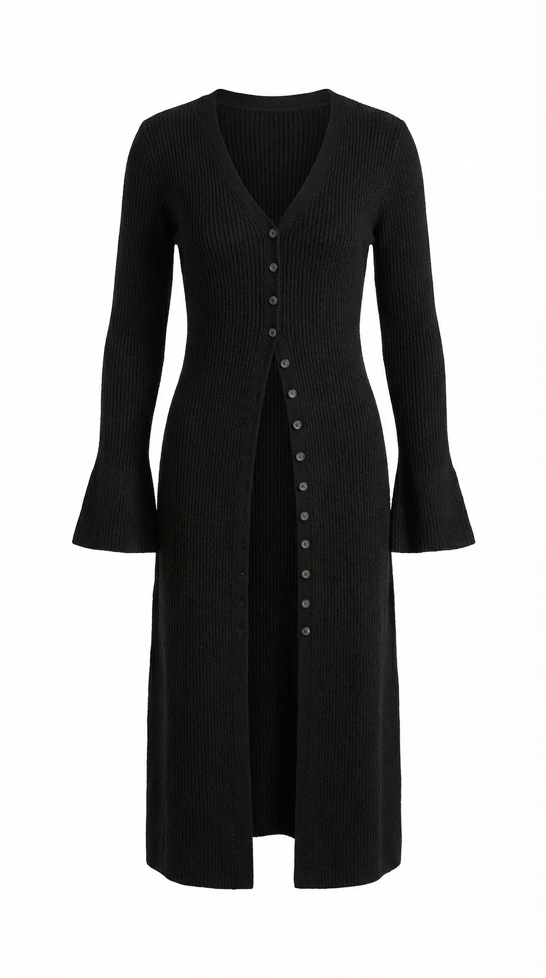 Cárdigan Maxi de Punto 'Valerie' con Escote en Forma de V