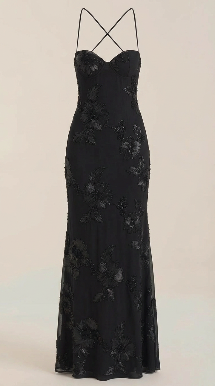 Maxi Vestido Floral con Corsé Chantal