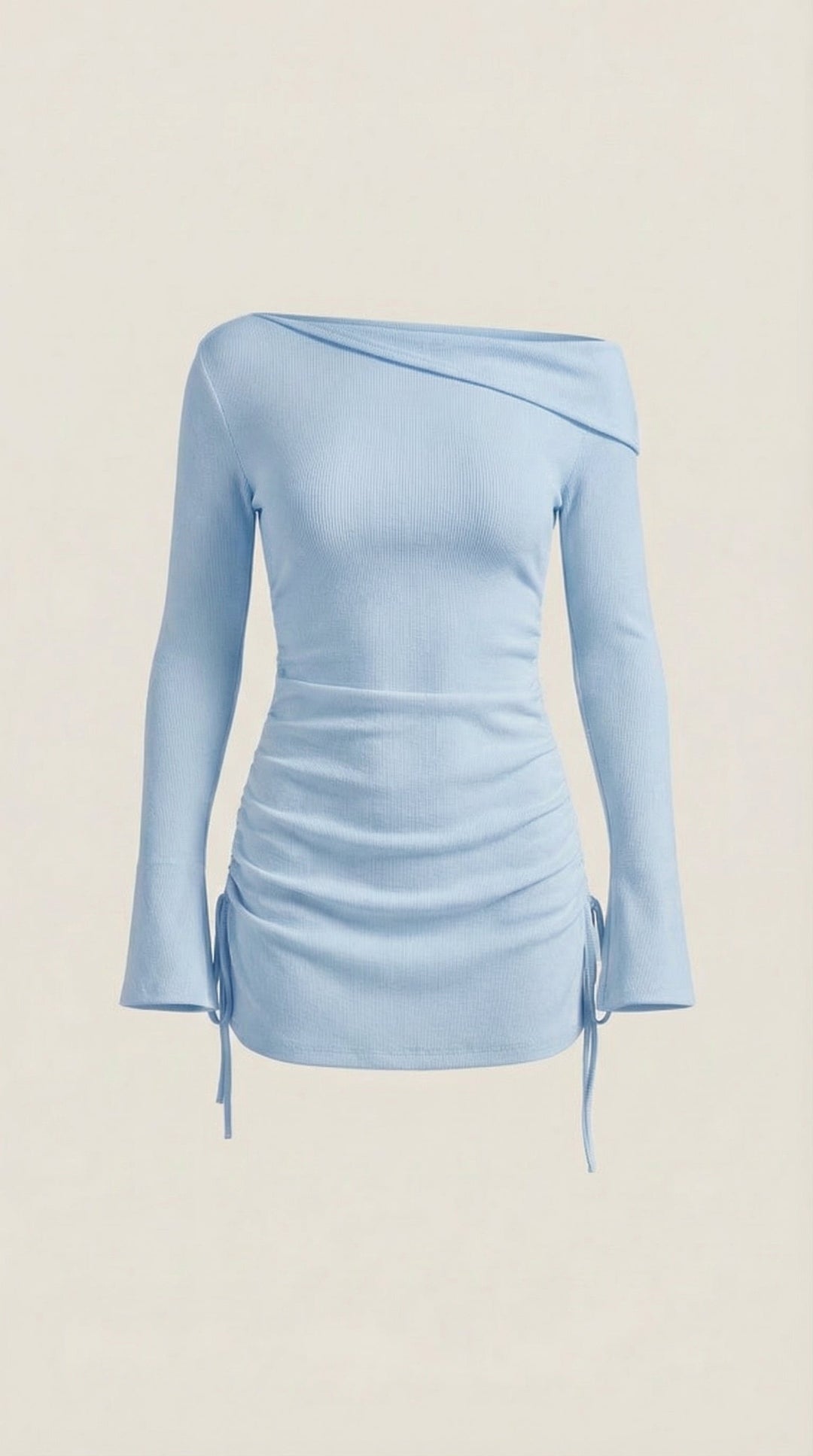 Vestido Mini Acampanado Sin Mangas de Elle