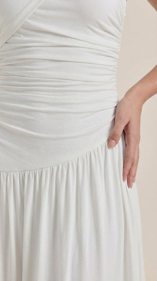 Vestido Maxi Asimétrico de Un Hombro Enid
