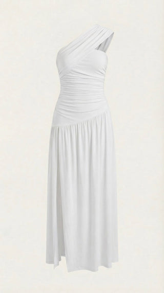 Vestido Maxi Asimétrico de Un Hombro Enid