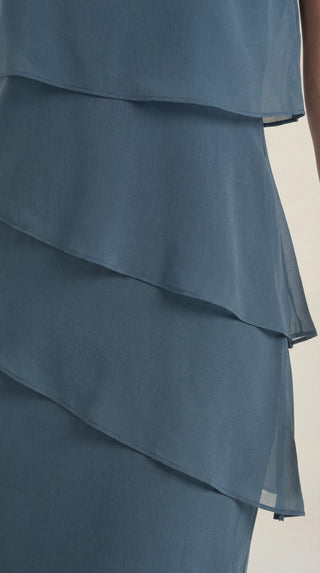Vestido Corto con Volantes Meghan