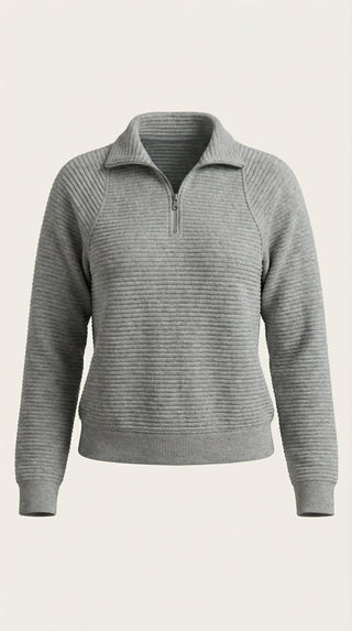 Melinda Polo Pullover con Media Cremallera