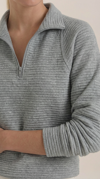 Melinda Polo Pullover con Media Cremallera
