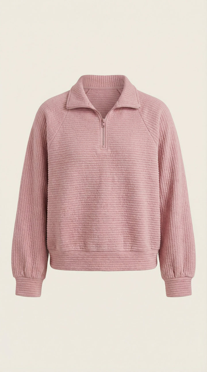 Melinda Polo Pullover con Media Cremallera