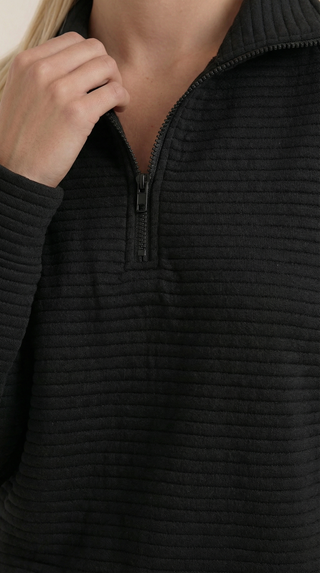 Melinda Polo Pullover con Media Cremallera