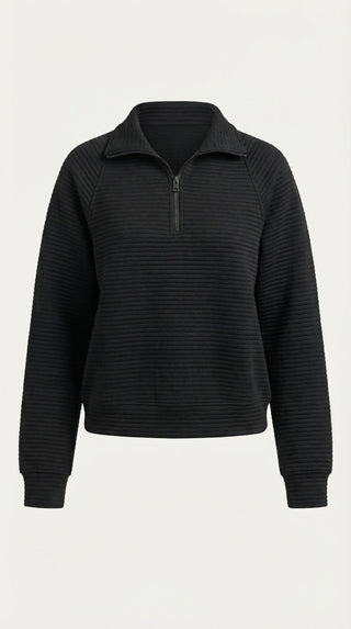 Melinda Polo Pullover con Media Cremallera
