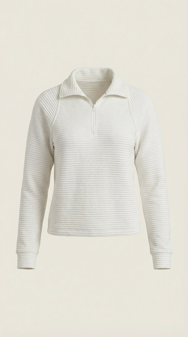 Melinda Polo Pullover con Media Cremallera