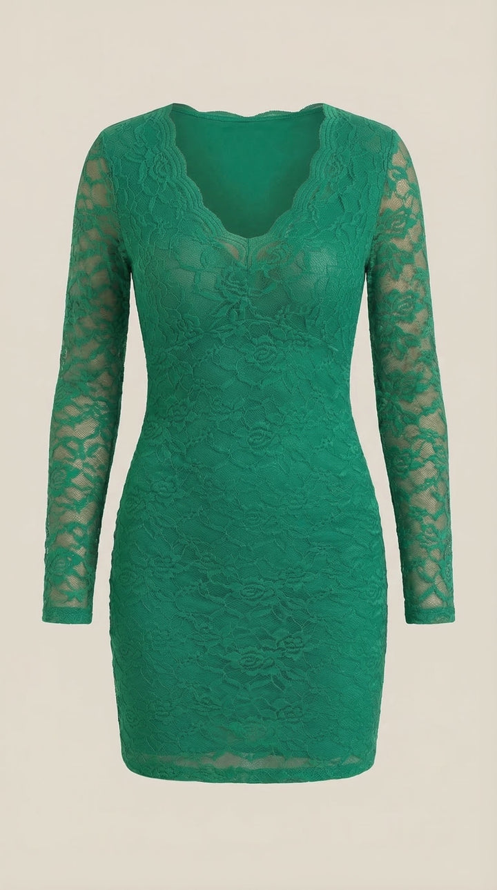 Vestido Corto Bodycon de Encaje Sadie