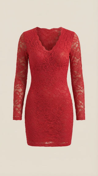 Vestido Corto Bodycon de Encaje Sadie