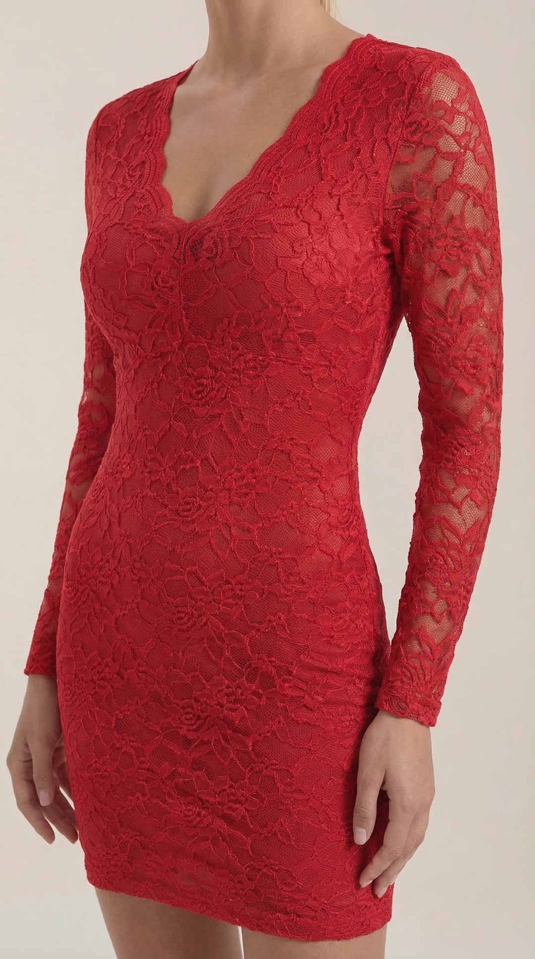 Vestido Corto Bodycon de Encaje Sadie