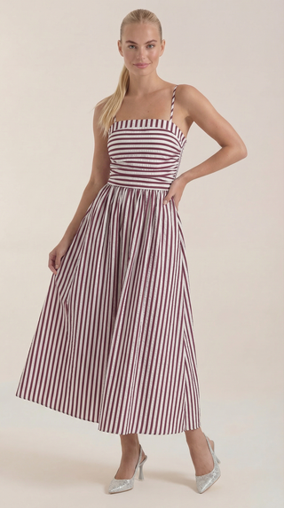 Vestido largo Sandra con rayas