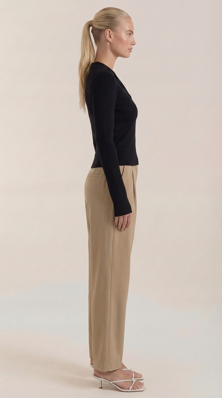 Suéter de punto 'Sara' con cuello elegante