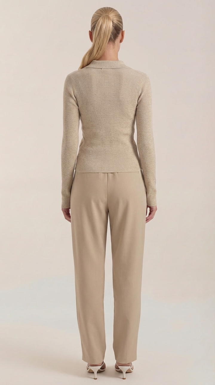 Suéter de punto 'Sara' con cuello elegante