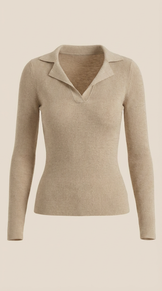 Suéter de punto 'Sara' con cuello elegante