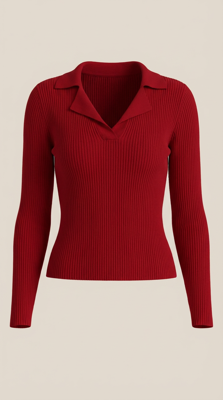Suéter de punto 'Sara' con cuello elegante