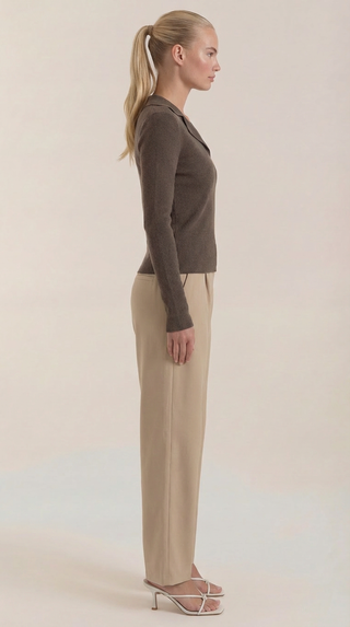 Suéter de punto 'Sara' con cuello elegante