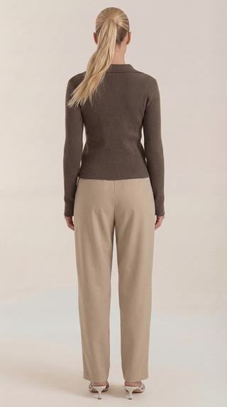 Suéter de punto 'Sara' con cuello elegante