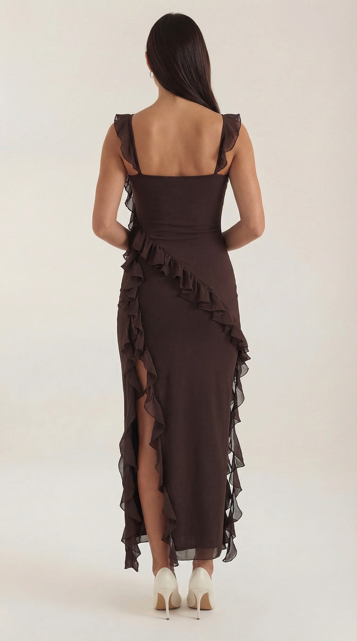 Maxi Vestido con Volantes Susan